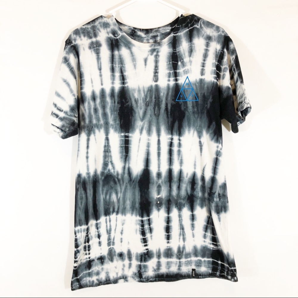 NWOT HUF TRIPLE TRIANGE LIGHTNING BLACK TEE - SZ S - Picture 4 of 6